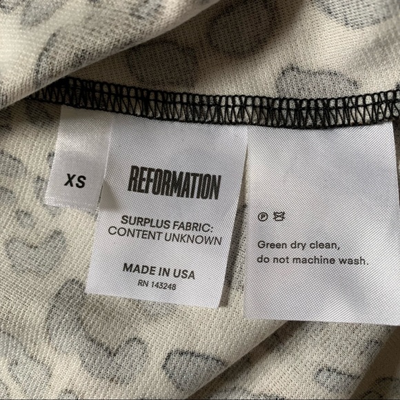 Reformation Cheetah Flash Mini Mock Neck Dress - Picture 7 of 7